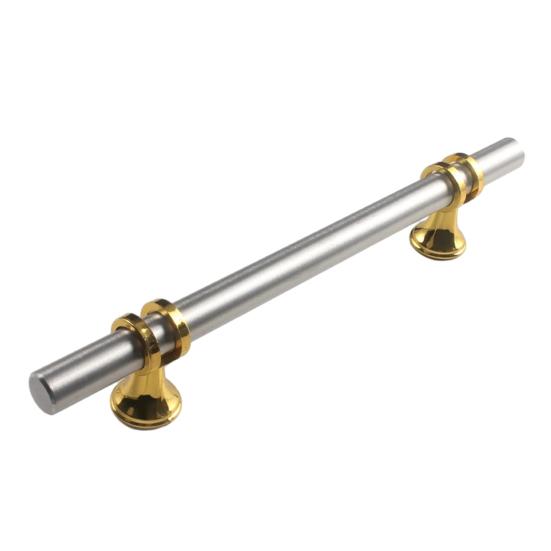 Drawer Handle Stainless Steel Anti-Corrosion Polished Surface Ergonomic Grip Stable Installation Kitchen Cabinet Handle Kitchen Cabinets Furniture