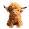 Jouet en Peluche 20cm Simulation Vache Jouets en Peluche Animal Poupée en Peluche Vache des Highlands Jouet Rempli