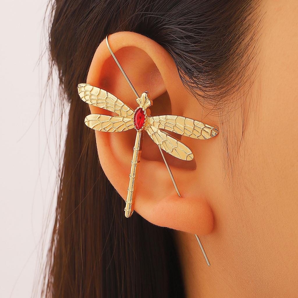 Fashion Dragonfly Stud Earrings For Women Unique Animal Ear Jewelry
