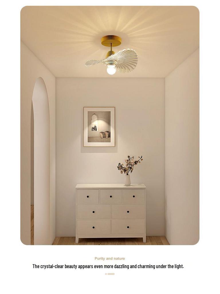 Nowoczesna Minimalistyczna Lampa Sufitowa w Kształcie Kwiatu do Korytarza, Klatki Schodowej, Balkonu lub Foyer