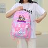 3Pcs/set Anime Printed Backpack with Shoulder Bag Pengcil Case for Teenager Large Capacity Waterproof Bookbag Back To School Gift