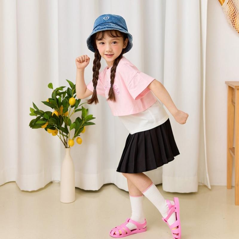 [lilipuri] Unique Crop Top And Bottom  Pink 