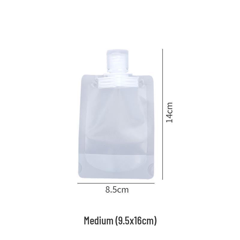 Thick Portable Travel Bag for Cosmetics, Lotion, Shampoo, Shower Gel, and Water Bottle with Suction Nozzle