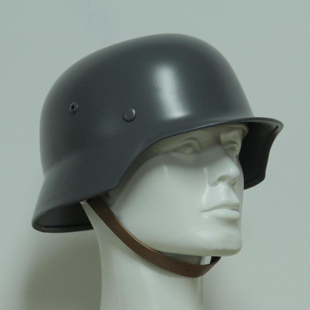 German WWII Steel Airsoft Replica Fritz German Army Heavy-duty Helmet, Equipment, Helm, (Gray)