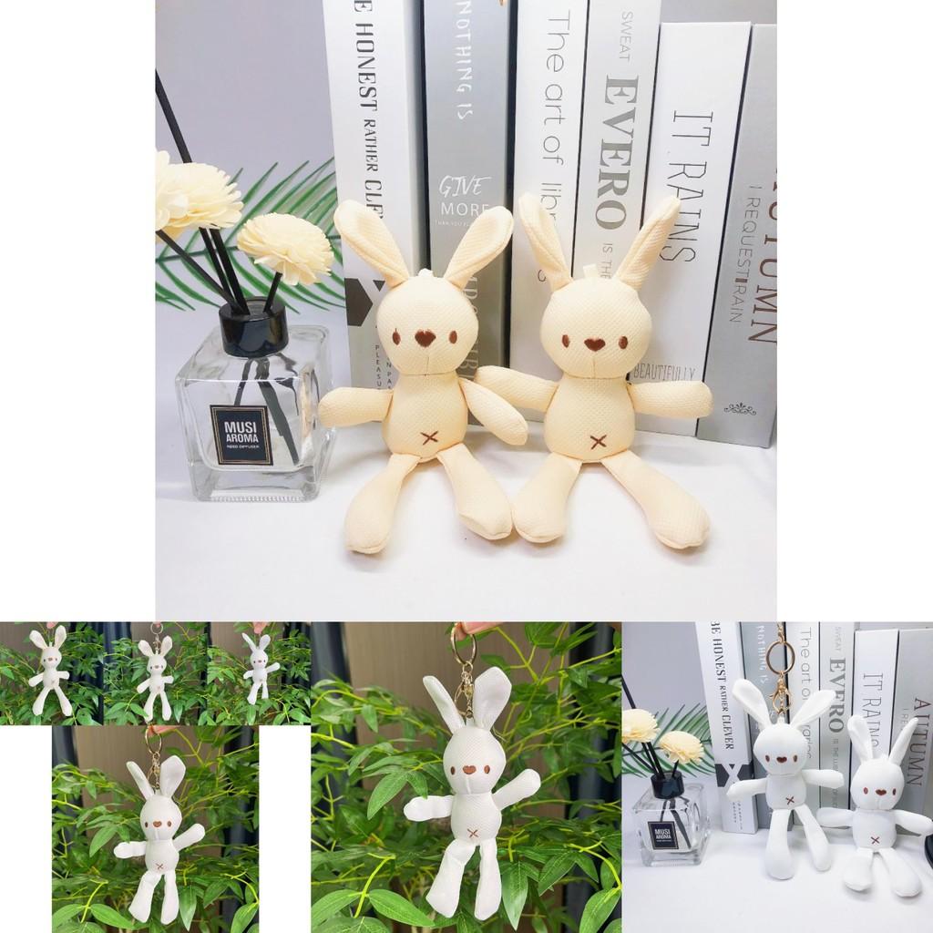 Adorable Miniature Corn Rabbit Plush Toy Keychain Doll Soft Stuffed Animal