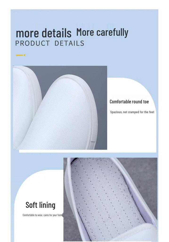 Women's Spring & Autumn Waterproof Flat Slip-On Shoes - Non-slip, Soft Sole Casuals
