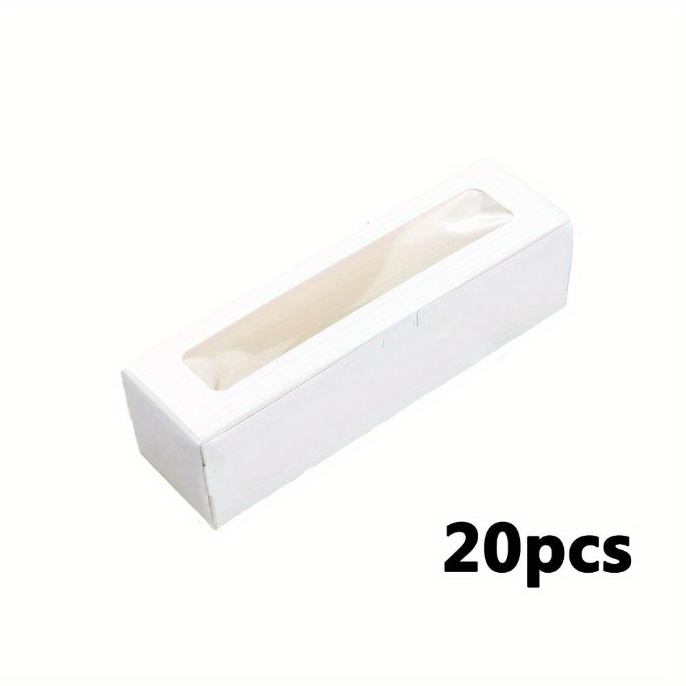 20pcs Gift Boxes with Clear Window Rectangle Paper Treat Boxes Flip-Top Gift Package Box for Festive Occasions Like Anniversaries Parties