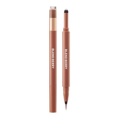 Fard à paupières 3D pour sourcils Blend Berry Nuance 002 Brown Nuance par KOSE (Rose & Cassis)
