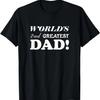 Mens World's 2nd Greatest Dad! Funny Tee Novelty T-Shirt