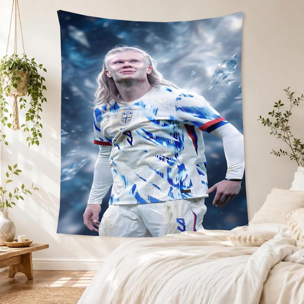 Haaland Wall Tapestry Psychedelic Art Ideal For Dorm Wall Balcony Bedroom Multipurpose Exotic Pattern Gift For Birthday