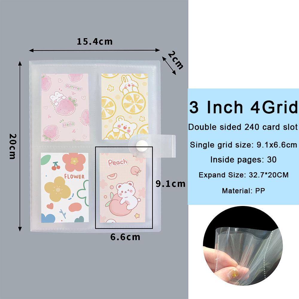Clear Photo Album Kpop Photocard Holder Book Photocard Binder Card Protectors Collection Books Sleeve Pages Transparent Portable
