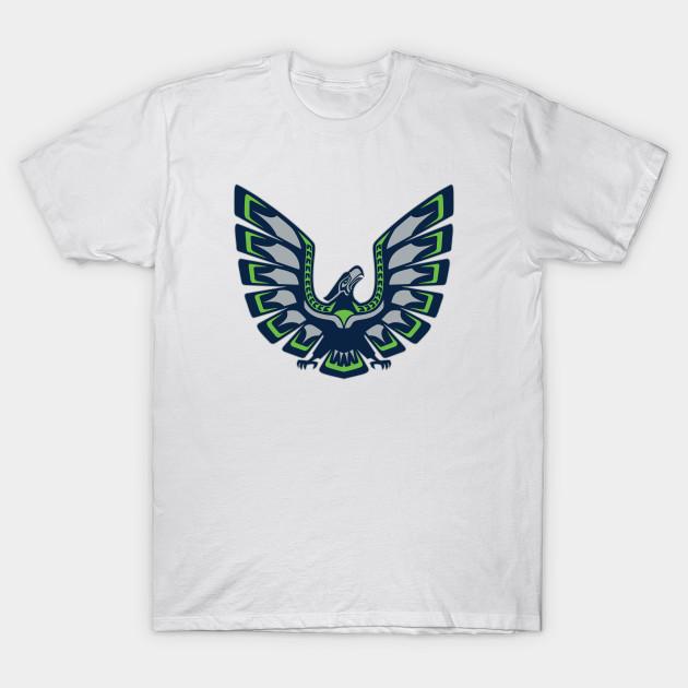 

Men Black Print T-shirt Seahawks Football No-Cut Transfer Paper Print Cotton Tshirt 4XL белый