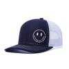 Outdoor Breathable Baseball Cap With Embroidered Smile Face For Casual Summer Wear