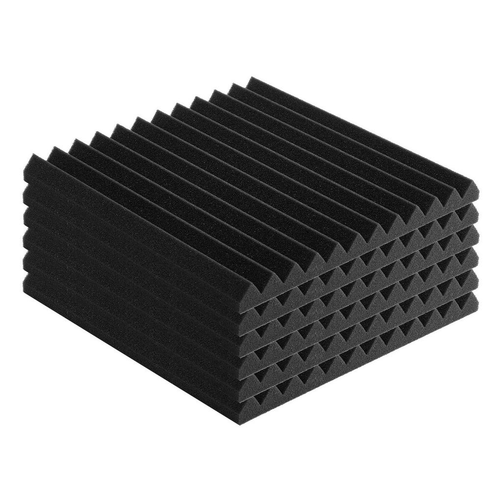 Acoustic Foam Panels 52 Pack 12 x 12 x 1 in for Studio Wall and Ceiling