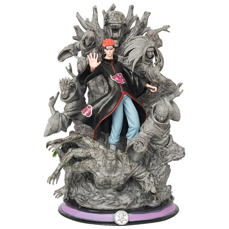Anime Akatsuki Pain Susanoo Ver. GK PVC Action Figure Hoshigaki Kisame Deidara Kakuzu Sasori Statue Collectible Model Toys Doll