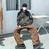 Manfinity Homme Men 1pc Camo Print Kangaroo Pocket Drawstring Hoodie
