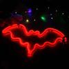 Neon Light Party LED Bat Colorful LED Light for Bedroom Decor Neon Sign Wallpaper Halloween Hang Decoration