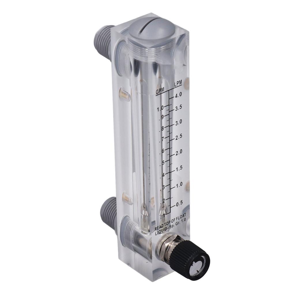 Liquid Flowmeter Clear Durable Acrylic Panel for Liquid Medium Measurement and Control Regulation 0.1 1GPM