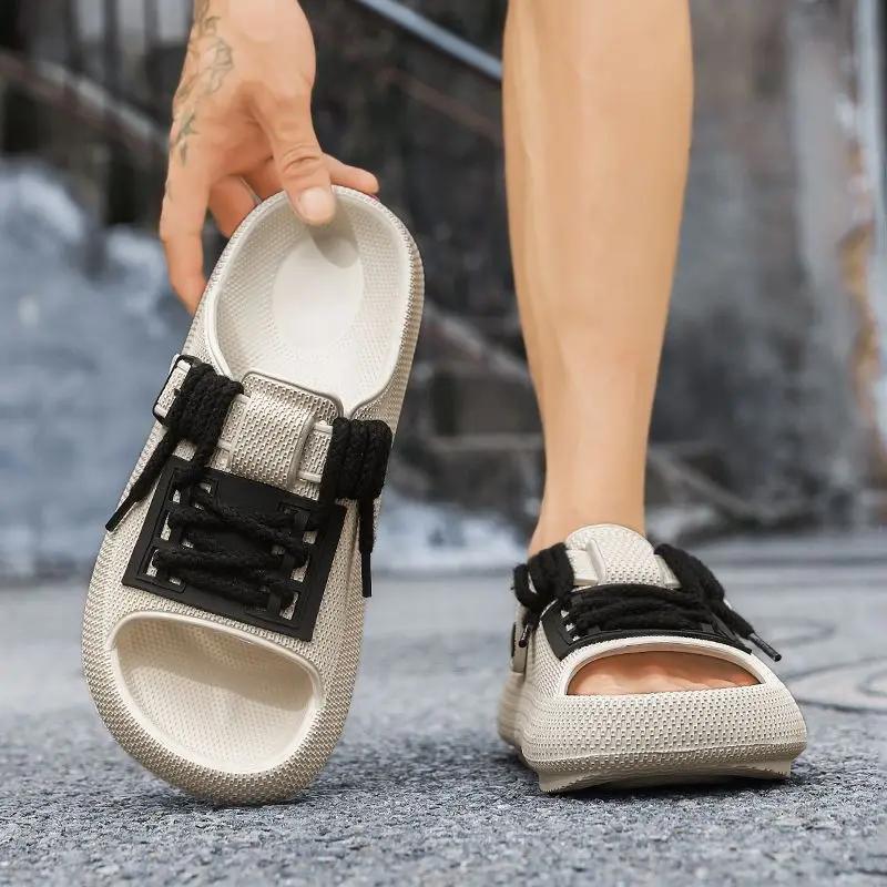 Fashion Flat Male Slipper Soft Beach Men's Shoe Sabot High Quality Fashion Summer Sale Original Trend 2025 Casual Mascullino Y2k Slides