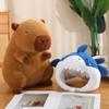 New 35/55cm Shark Capybara Plush Doll - Lifelike Cosplay Stuffed Animal Capybara Pillow Soft Toy Gift