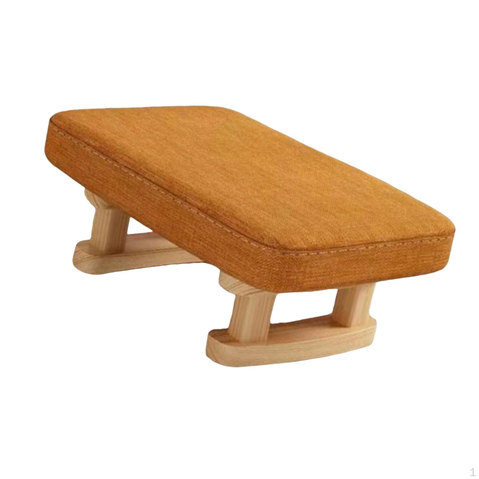 Compact Foot Stool Ottoman Rectangle Design for Bedroom And Office verde