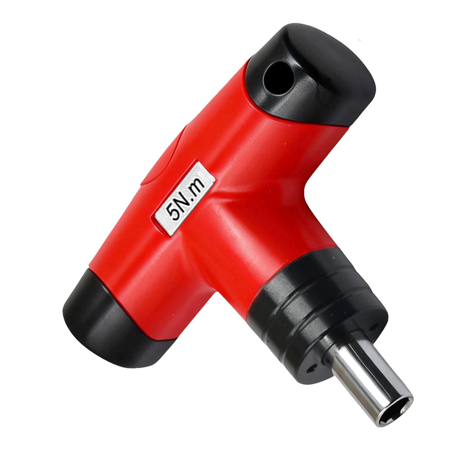 

T Handle Preset Wrench 5N.m T Handle Screwdriver with PH3 T20 H4 SL7 Bits for Home Workshop Outdoor