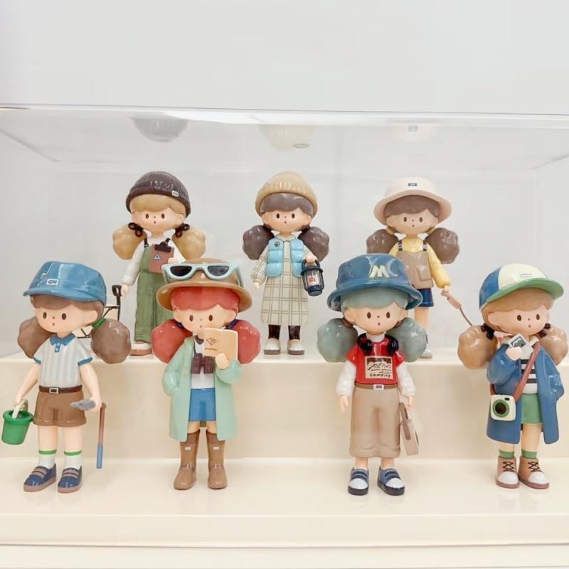 Finding Unicorn Molinta Camping Vlog Series Toys Cute Action Anime Figure Kawaii Model Designer Doll Gift