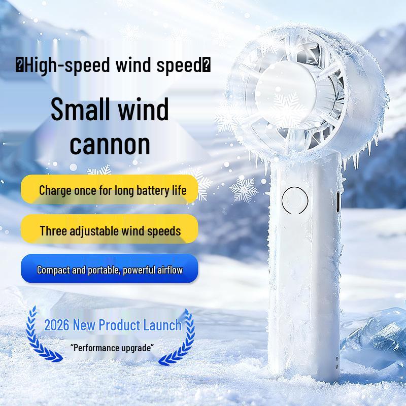 2026 Turbo Portable Mini USB Rechargeable Handheld Fan