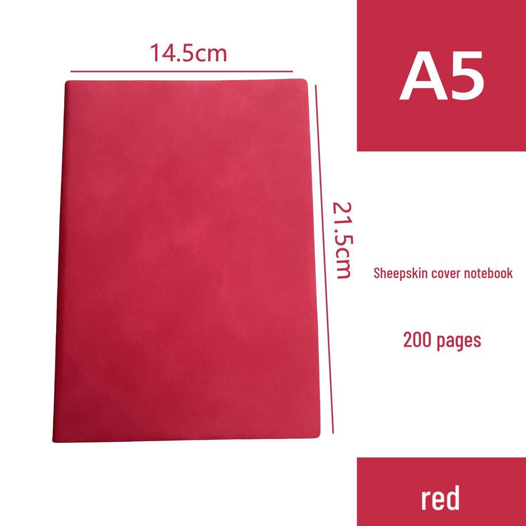 Korean Style Leather Cover Creative Diary Notebooks - Set of 5
