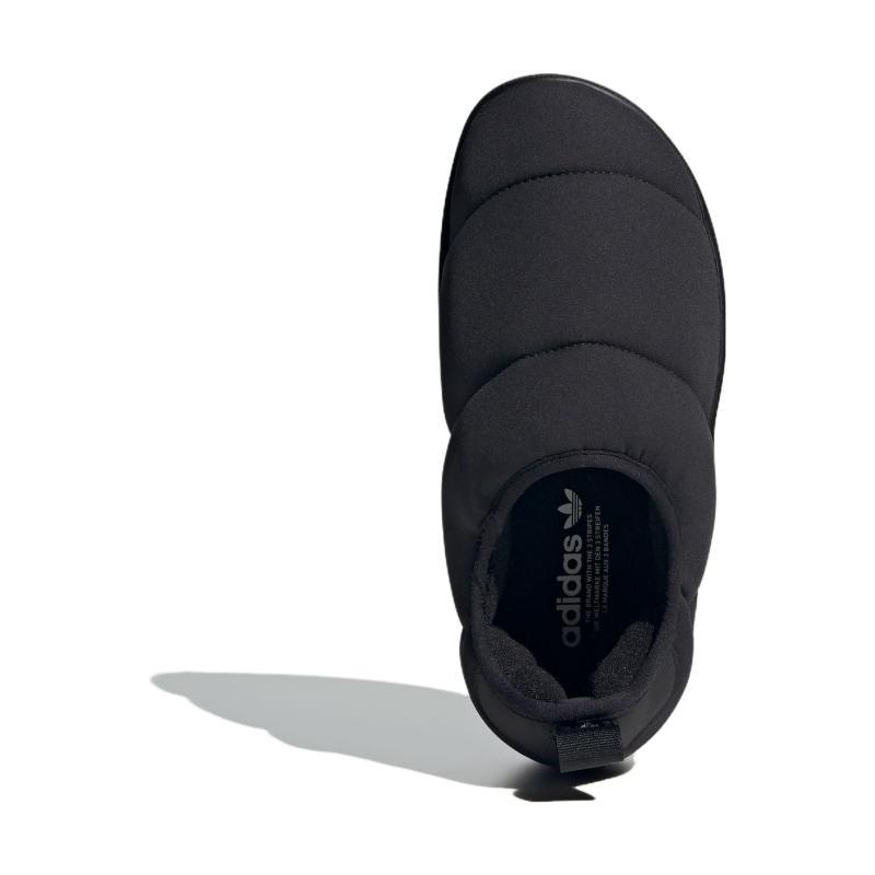 Adidas Originals PUFFYLETTE Anti-Slip Wear-Resistant Low-Top Kids Lifestyle Shoes Black Kids' Sneakers IG7706