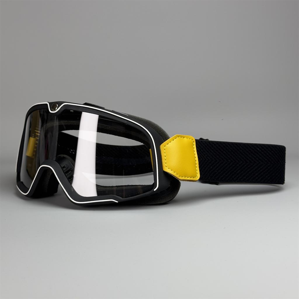 Motocyklové brýle Jízdní brýle Harley Vintage Větruodolné Pískové brýle 3/4 Helma