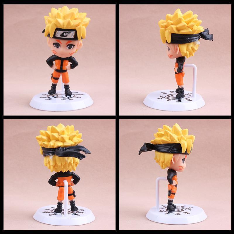 Naruto 19th Gen 6-Piece Figure Set: 18th Gen Styles Featuring Sasuke, Naruto & Gaara Models