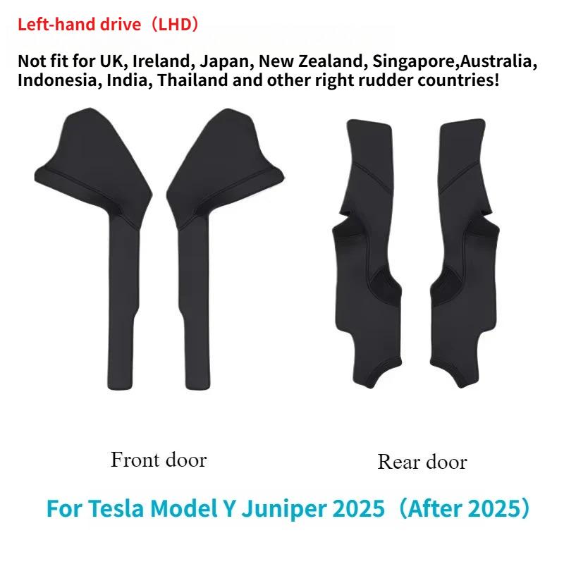 Anti Kick Pads for Tesla Model Y Juniper 2025 Whole Car Nappa Leather Interior Decoration Rear Seat Backrest Mats Accessories