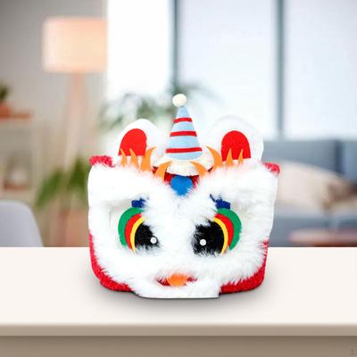 Chinese Lion Storage Basket Desktop Cute, Cosmetic Organizer, Sundries for
