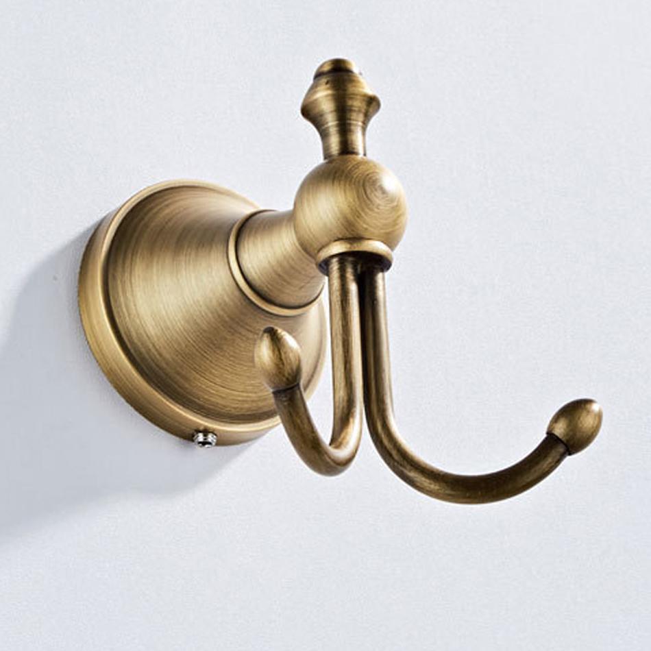 Robe Hook Antique Brass Bronze Luxury Creative Wall Hook for Bathroom Kitchen Lavatory Home Decor Coat Clothes Towel Key Holder