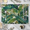 Tropical Rain Forest Green Plants Placemat Linen Fabric Table Mats Family Dinner Tableware Kitchen Table Mat