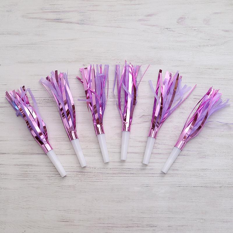 Colorful Tassel Dragon Whistle for Party Decorations & Photo Props