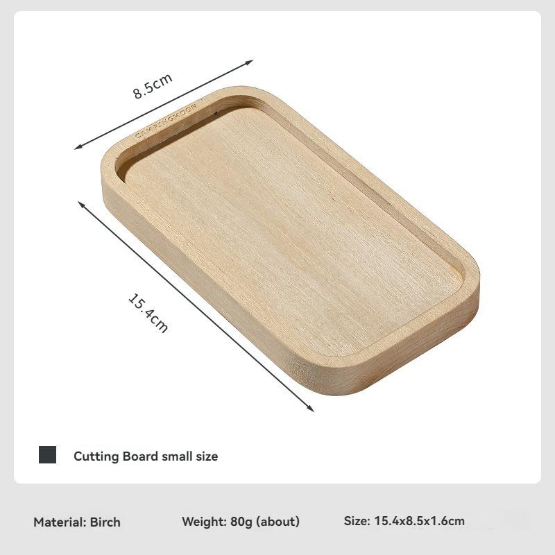 CAMPINGMOON Cutting Board Portable Picnic Fruits Vegetables Chopping Boards Lacquerless Double-Sided Wooden Cutting Board