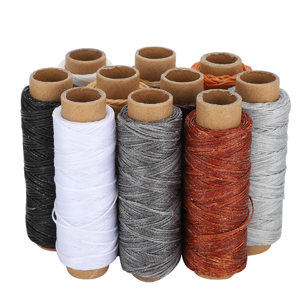 

10PCs Hand Stitch Thread Sewing Kit DIY Supplies Durable Leather Crafts 150D 10‑Color