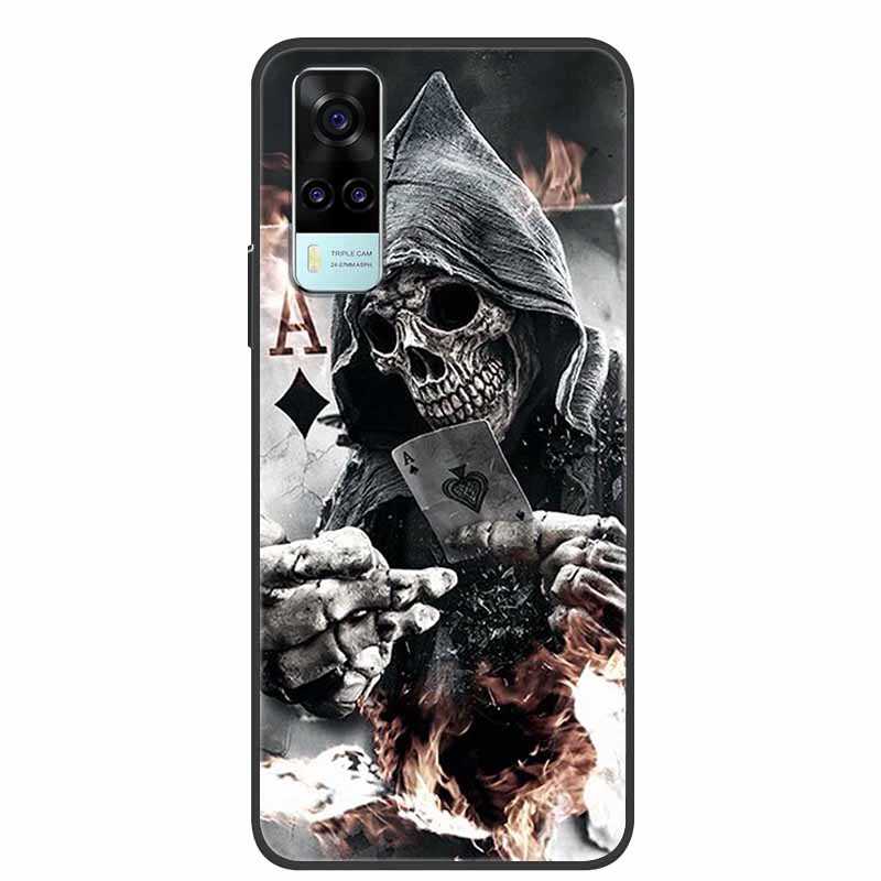 For vivo Y31 2021 Case Shockproof Soft silicone TPU Back Cover For Vivo Y53S 4G Y31 2021 Y 31 Case V2036 Phone Case Cute Cartoon