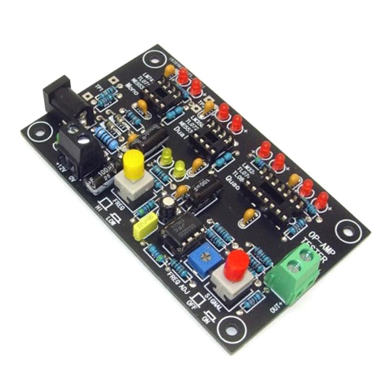 DIP 8 Operational Amplifier Tester Featuring Double LED Indicators For Quick Chip Quality Detection & In Circuit Testing