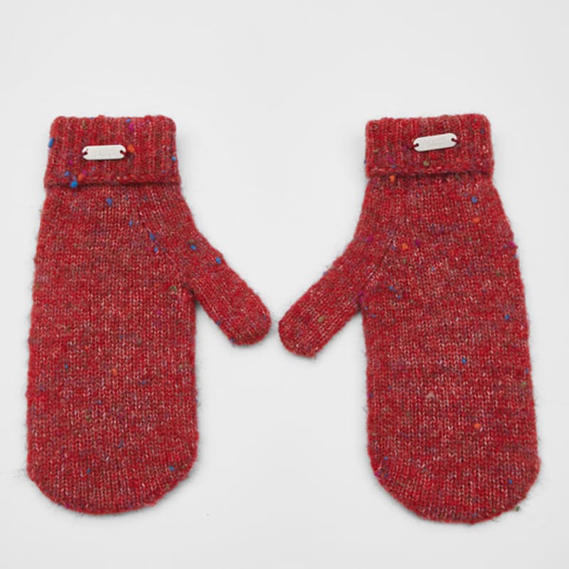 HAINT MELLOW KNIT GLOVES_3COLORS_RED