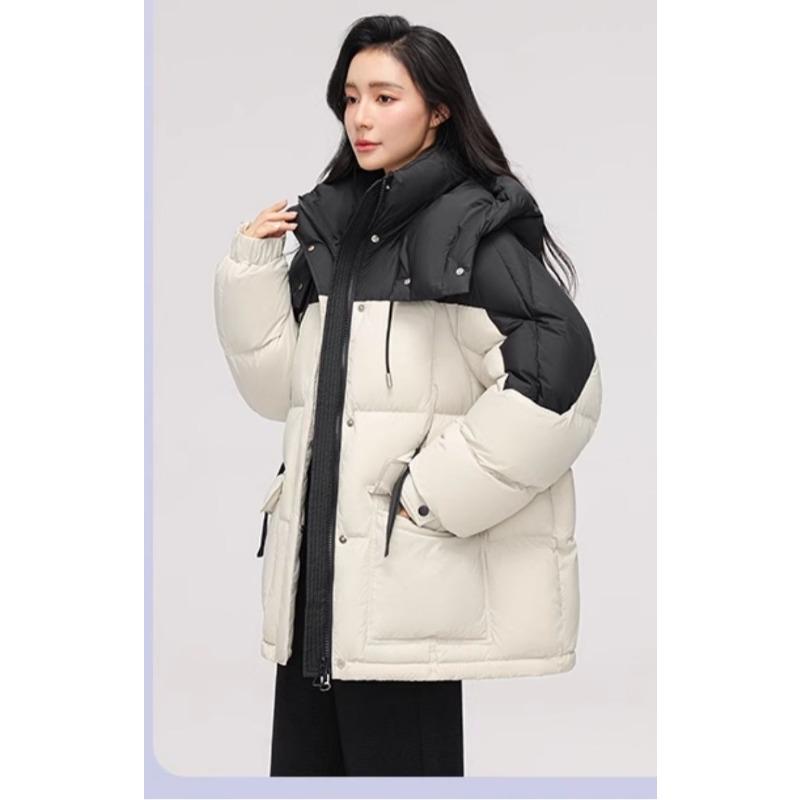New Winter Down Jacket Short Korean Style Thickened Niche Hooded Jacket Cotton Coat