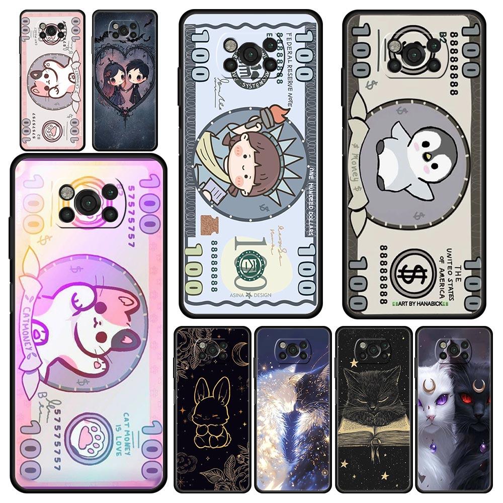 Cartoon Art Phone Case Cover for Xiaomi Poco F7 Ultra F6 F5 F4 F3 X6 X5 X4 X3 NFC C51 C55 M4 GT 5G Soft TPU Shell Fundas Capas