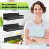 Magnetic No-Drill Kitchen Spice Rack & Multi-Functional Storage Shelf