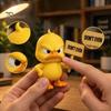 Quirky Office Decorations Angry Duck Figurine Collection, Funny Yellow Desktop Ornament, Cute Grumpy Fun Desk Accessories Statue for Home Car