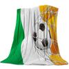 Soccer Ball Sport Football Print Blankets Coverlet Throw Cover Fleece Comfort Warm Flannel Blanket for Indoor Couch Home Decor
