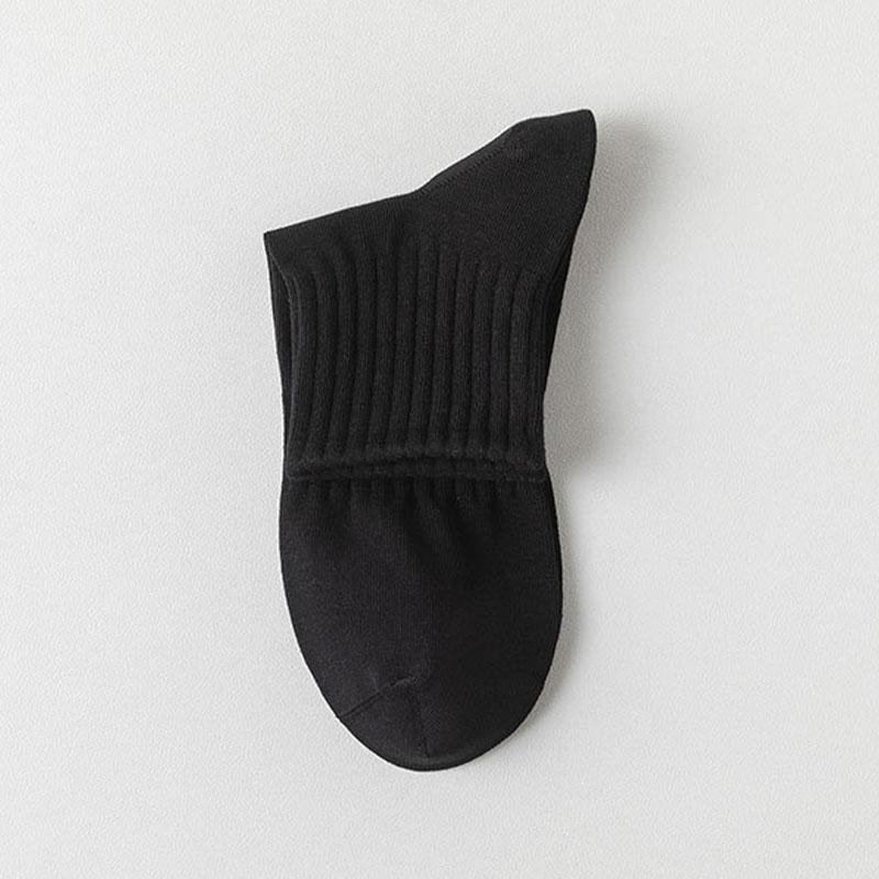 5 Pairs/Lot Men Socks Breathable Solid Color Outdoor Sport Middle Tube Casual Sock