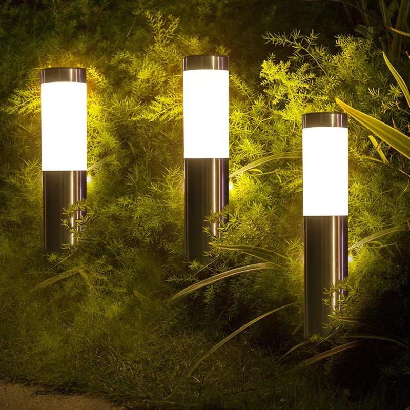 Luzes de caminho solares à prova d'água, atualizadas, para passarela, paisagem, entrada de veículos ao ar livre, luzes de ligar/desligar automaticamente para quintal, gramado, pátio