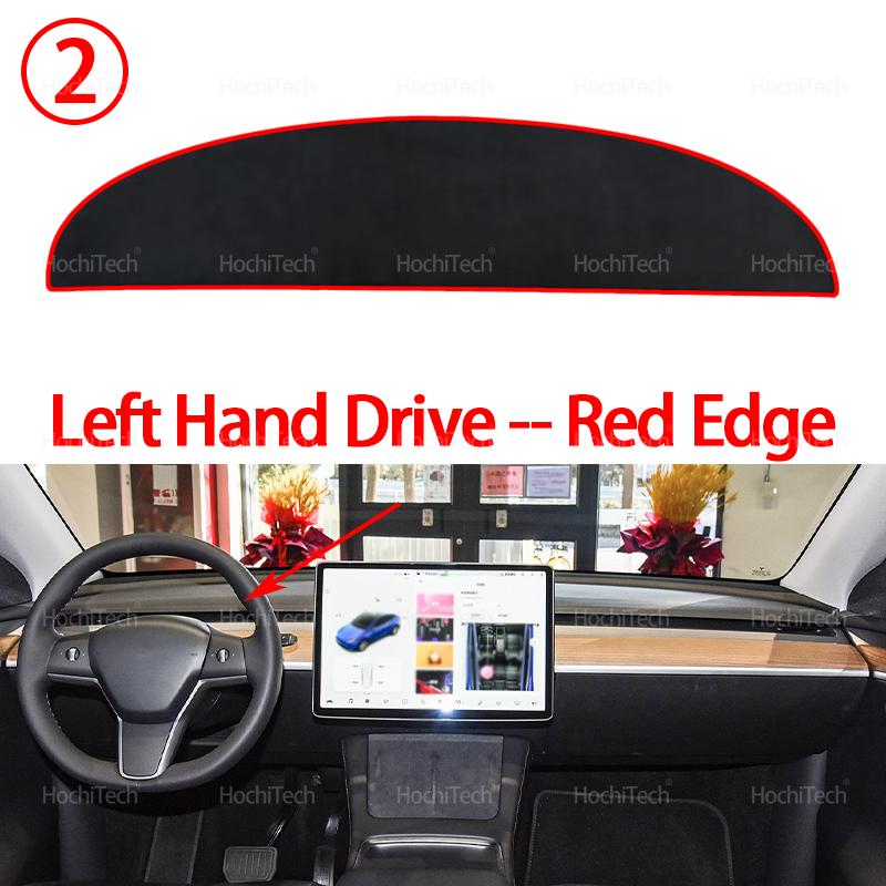 Car Dashboard Cover Protective Pad Dash Board Sunshade Carpet Anti-UV Dashmat for Tesla Model 3 2017- Model Y 2018-2024